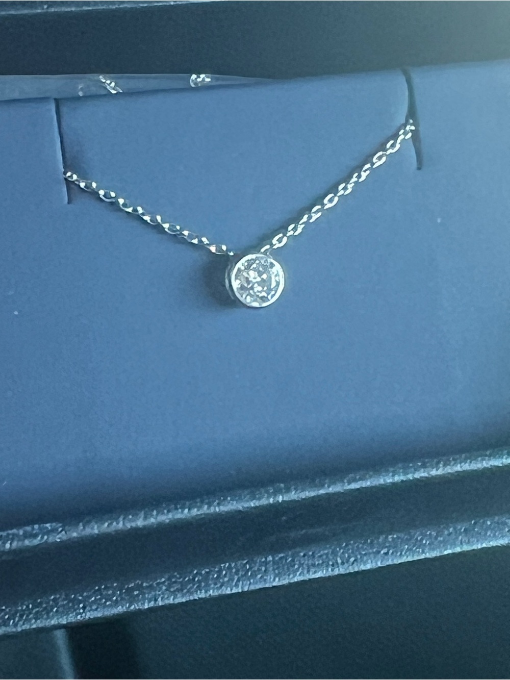 Bezel Lab Diamond Necklace (0.25 ct.)